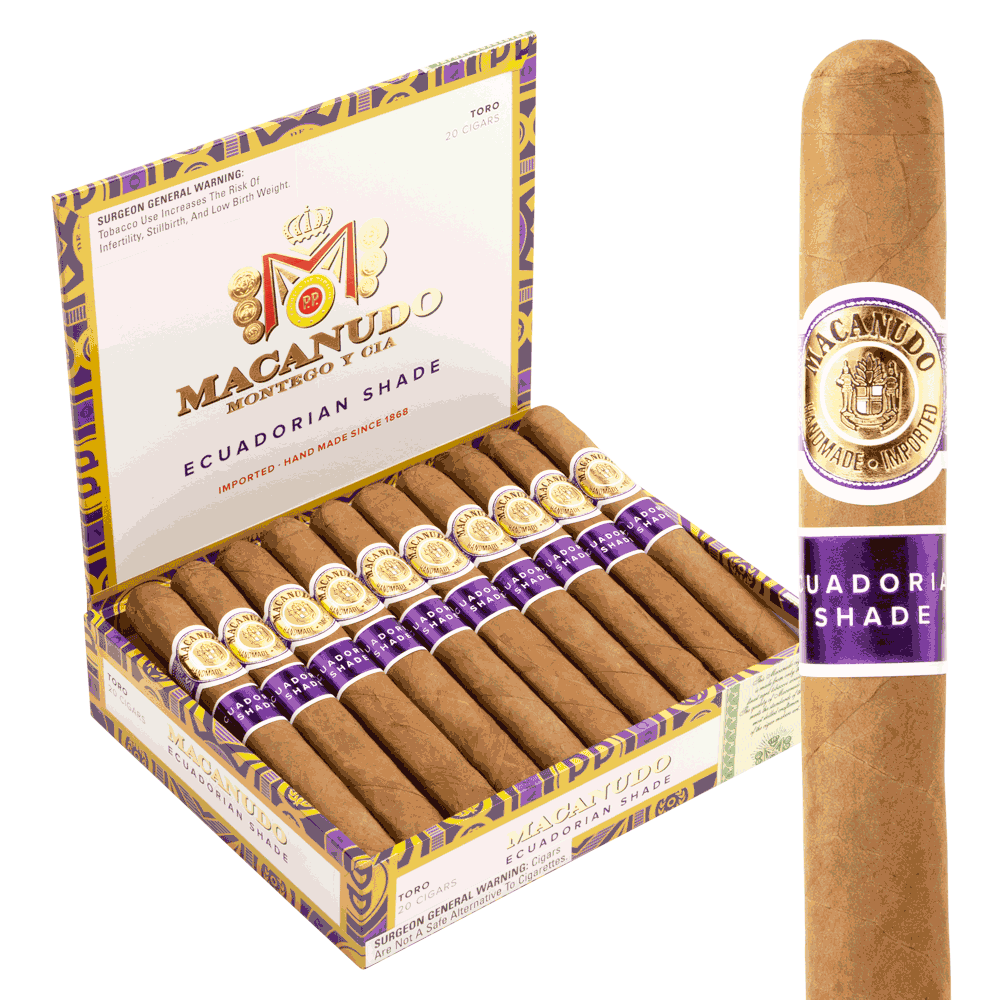Macanudo Ecuadorian Shade Toro Box